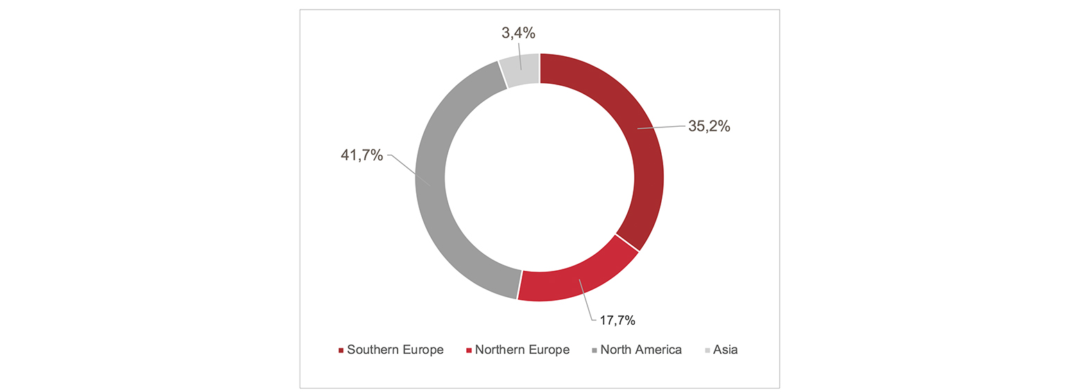 2017 TURNOVER GEOGRAPHICAL SPLIT