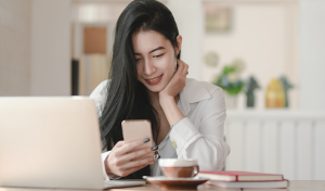 Lender working from home
