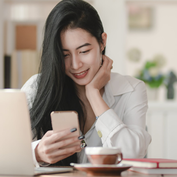 Lender working from home