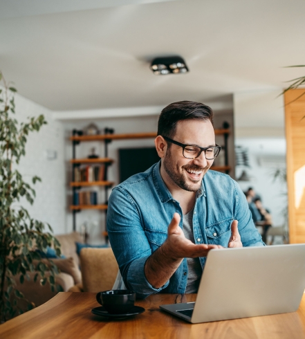Man-Work from home-Laptop-2