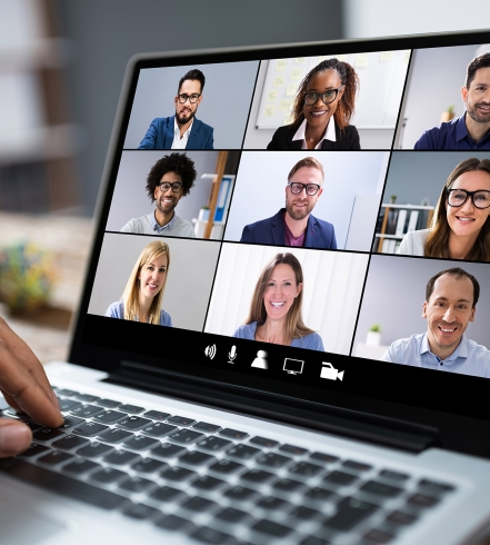 Meeting-From Home-Laptop