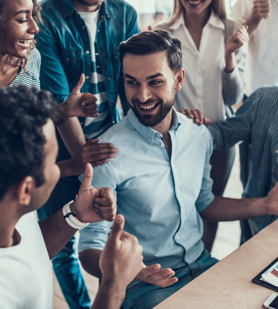 Team Work-People-Business-Office-Happy
